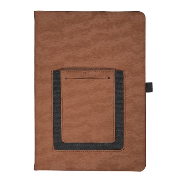 Roma Journal Notebook With Phone Pocket 5.625" X 8.25" Thumbnail