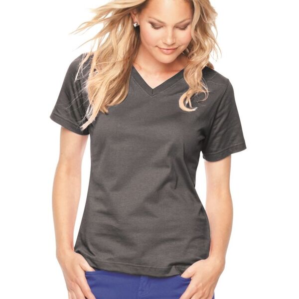 LAT Women's Premium Jersey V-Neck Tee 3587 Women's Premium Jersey V-Neck Tee Thumbnail