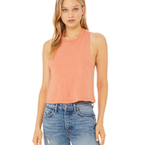 Bella + Canvas Ladies' Racerback Cropped Tank 6682 Ladies' Racerback Cropped Tank Thumbnail