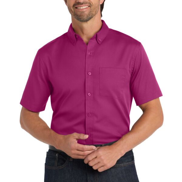Port Authority Short Sleeve SuperPro ™ React ™ Twill Shirt W809 Short Sleeve SuperPro ™ React ™ Twill Shirt Thumbnail